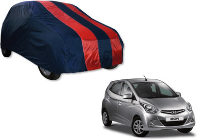 MOCKHE Car Cover For Hyundai Eon (Without Mirror Pockets)(Blue, Red)