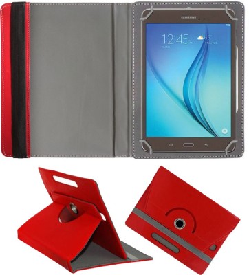 Fastway Book Cover for Samsung Galaxy Tab A 8 inch Designer Rotating Case(Red, Cases with Holder, Pack of: 1)
