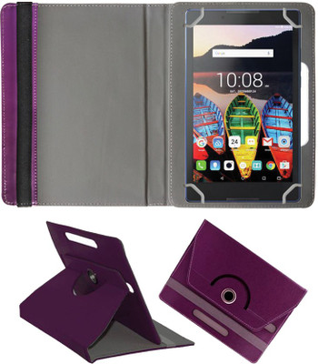 Fastway Book Cover for Lenovo Tab3 8 Designer Rotating Case(Purple, Cases with Holder, Pack of: 1)