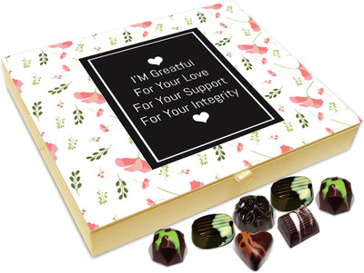 

Chocholik Gift Box - I Am Grateful For Your Love Chocolate Box - 20pc Truffles(240 g)