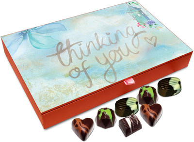 

Chocholik Gift Box - Thinking Of You All The Time Chocolate Box - 12pc Truffles(144 g)
