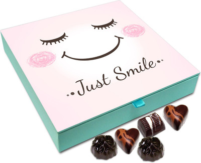 

Chocholik Gift Box - Just Smile Chocolate Box - 9pc Truffles(108 g)