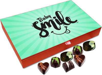 

Chocholik Gift Box - Baby Please Smile Chocolate Box - 12pc Truffles(144 g)