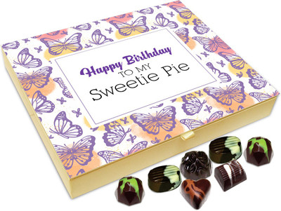 

Chocholik Gift Box - Happy Birthday To My Sweetie Pie Chocolate Box - 20pc Truffles(240 g)