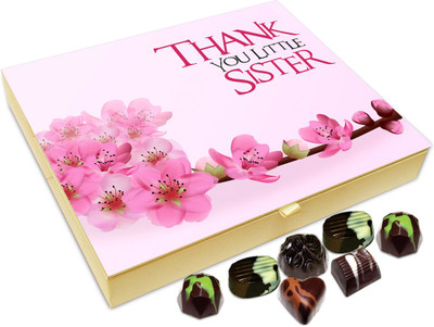 

Chocholik Gift Box - Thank You Little Sister Chocolate Box - 20pc Truffles(240 g)