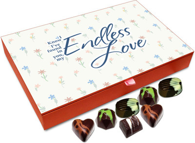 

Chocholik Gift Box - I Have Found Endless Love In You Chocolate Box - 12pc Truffles(144 g)