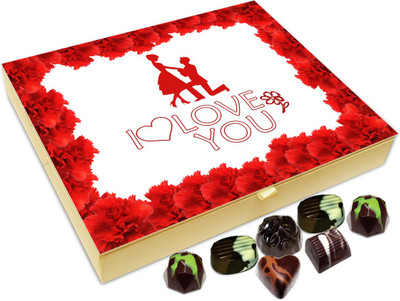 

Chocholik Gift Box - I Love You Like Crazy Chocolate Box - 20pc Truffles(240 g)