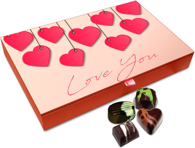 

Chocholik Gift Box - Love You For The Way You Are Chocolate Box - 12pc Truffles(144 g)