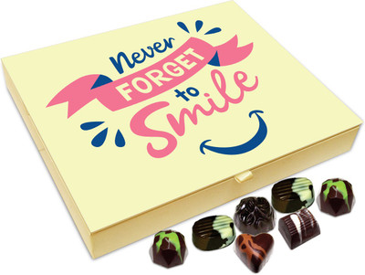 

Chocholik Gift Box - Never Forget To Smile Chocolate Box - 20pc Truffles(240 g)