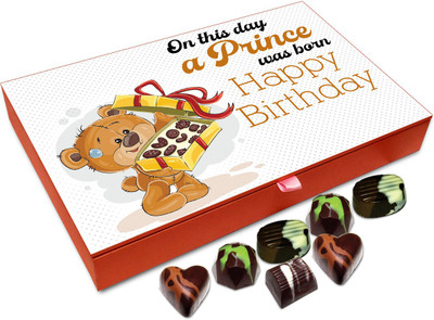 

Chocholik Gift Box - On This Day A Prince Was Born Chocolate Box - 12pc Truffles(144 g)