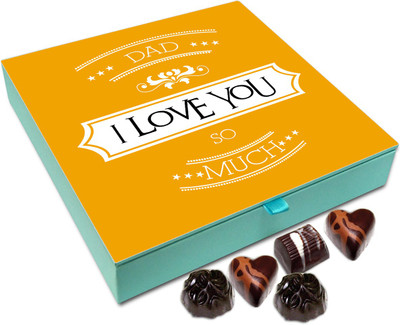 

Chocholik Gift Box - Dad I Love You So Much Chocolate Box - 9pc Truffles(108 g)
