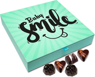 

Chocholik Gift Box - Baby Please Smile Chocolate Box - 9pc Truffles(108 g)