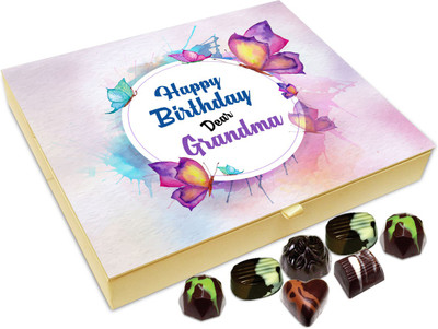 

Chocholik Gift Box - Happy Birthday Dear Grandmother Chocolate Box - 20pc Truffles(240 g)