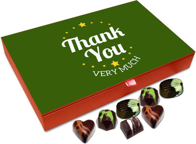 

Chocholik Gift Box - Thank You Very Much For Your Support Chocolate Box - 12pc Truffles(144 g)