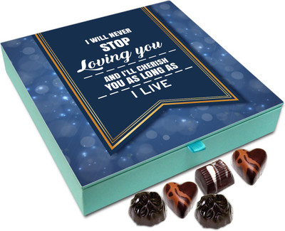 

Chocholik Gift Box - I Will Never Stop Loving You Chocolate Box - 9pc Truffles(108 g)