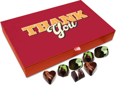 

Chocholik Gift Box - Thank You For Teaching Me Right Chocolate Box - 12pc Truffles(144 g)