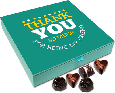 

Chocholik Gift Box - Thank You So Much For Being My Friend Chocolate Box - 9pc Truffles(108 g)