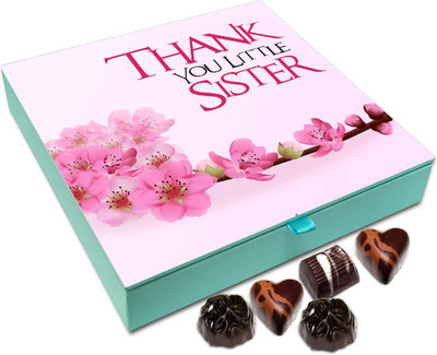 

Chocholik Gift Box - Thank You Little Sister Chocolate Box - 9pc Truffles(108 g)