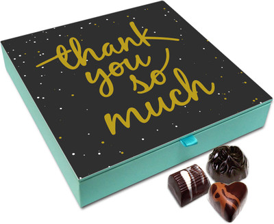 

Chocholik Gift Box - Thank You So Much For Helping Me In Tough Times Chocolate Box - 9pc Truffles(108 g)