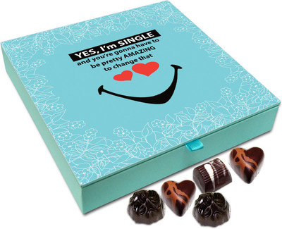 

Chocholik Gift Box - You Have To Be Amazing To Change My Status From Single Chocolate Box - 9pc Truffles(108 g)