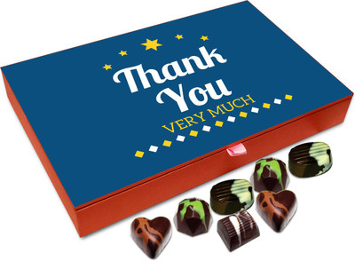 

Chocholik Gift Box - Thank You Very Much For Your Timely Support Chocolate Box - 12pc Truffles(144 g)
