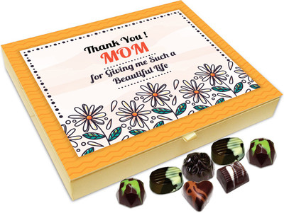 

Chocholik Gift Box - Thanks Mom For Giving Me A Beautiful Life Chocolate Box - 20pc Truffles(240 g)