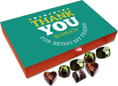 

Chocholik Gift Box - Thank You So Much For Being My Friend Chocolate Box - 12pc Truffles(144 g)
