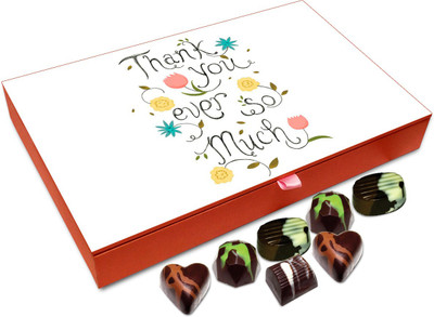 

Chocholik Gift Box - Thank You Ever So Much Chocolate Box - 12pc Truffles(144 g)