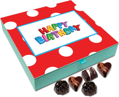 

Chocholik Gift Box - Happy Birthday To My Genius Brother Chocolate Box - 9pc Truffles(108 g)