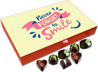 

Chocholik Gift Box - Never Forget To Smile Chocolate Box - 12pc Truffles(144 g)