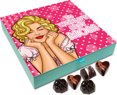 

Chocholik Gift Box - To World's Best Mom Chocolate Box - 9pc Truffles(108 g)