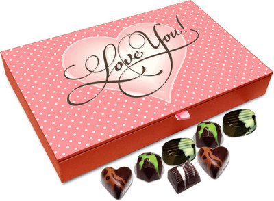 

Chocholik Gift Box - Loving You Is My Only Job Chocolate Box - 12pc Truffles(144 g)