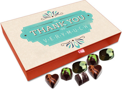 

Chocholik Gift Box - Thank You Very Much For Your Timely Help Chocolate Box - 12pc Truffles(144 g)