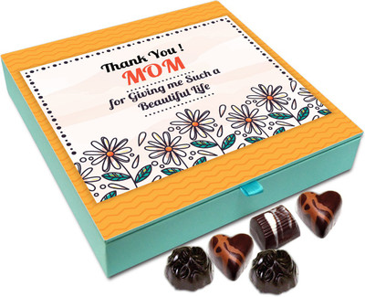 

Chocholik Gift Box - Thanks Mom For Giving Me A Beautiful Life Chocolate Box - 9pc Truffles(108 g)