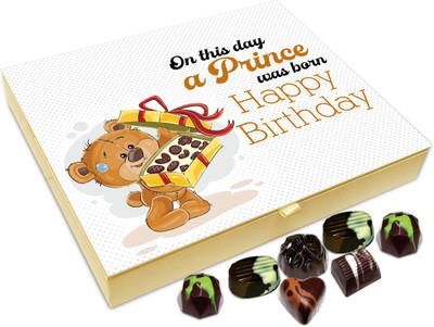 

Chocholik Gift Box - On This Day A Prince Was Born Chocolate Box - 20pc Truffles(240 g)