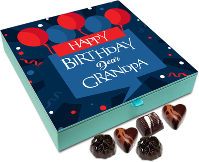

Chocholik Gift Box - Happy Birthday Dear Grandpa Chocolate Box - 9pc Truffles(108 g)