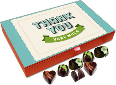 

Chocholik Gift Box - Thank You Very Much For Helping Me All The Time Chocolate Box - 12pc Truffles(144 g)