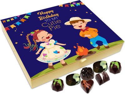 

Chocholik Gift Box - Happy Birthday Cutie Pie Little Sister Chocolate Box - 20pc Truffles(240 g)