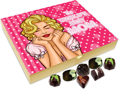 

Chocholik Gift Box - To World's Best Mom Chocolate Box - 20pc Truffles(240 g)