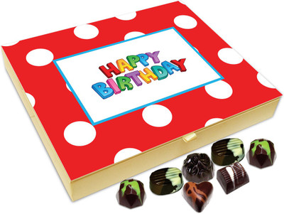 

Chocholik Gift Box - Happy Birthday To My Genius Brother Chocolate Box - 20pc Truffles(240 g)