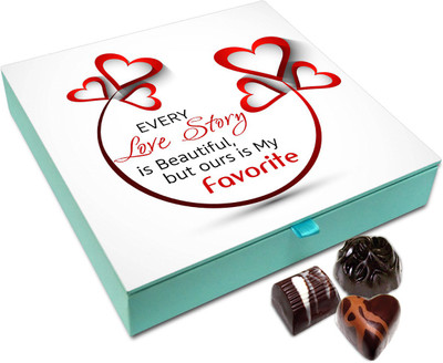 

Chocholik Gift Box - Our Love Story Is My Favorite Chocolate Box - 9pc Truffles(108 g)