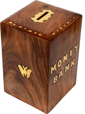 

M J Style Money Bank Coin Bank(Brown)