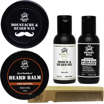 

Brahma Bull PRO Beard Pack (Oily Skin)(Set of 5)