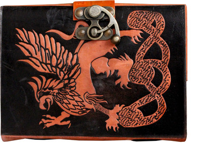 

Pranjals House A5 Journal(notebook diary, black & orange)