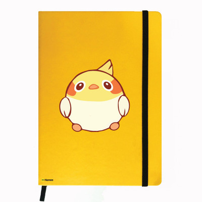 

Hamee A5 Notebook(Birds Theme Designer Printed Yellow Leather A5 Notebook - 200 pages, A5 size Buffed Bird, Yellow)
