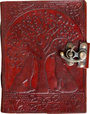 Pranjals House leather diary A5 Journal unruling 100 Pages(Brown)