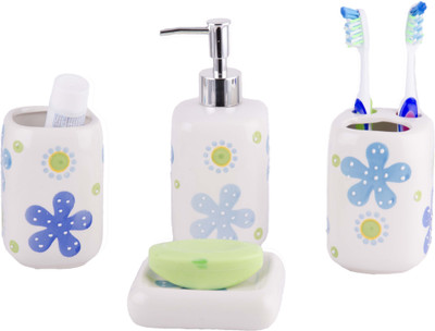 

Chrome 2826 Blue Ceramic Bathroom Set