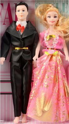 

Deep Modern bride & groom doll set(Multicolor)