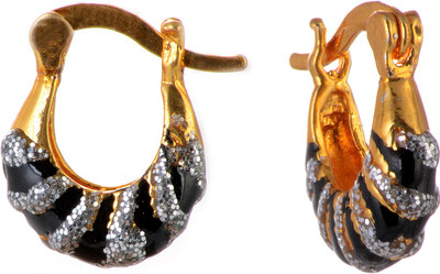

Luxor Sparkles Black Bali for Women Alloy Hoop Earring