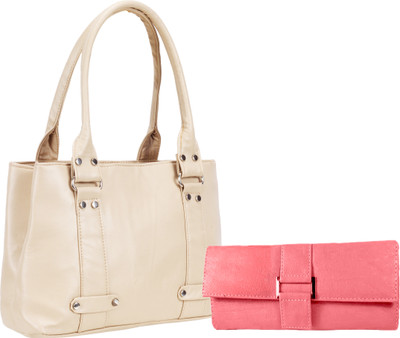 

Lady bar Shoulder Bag(Beige)